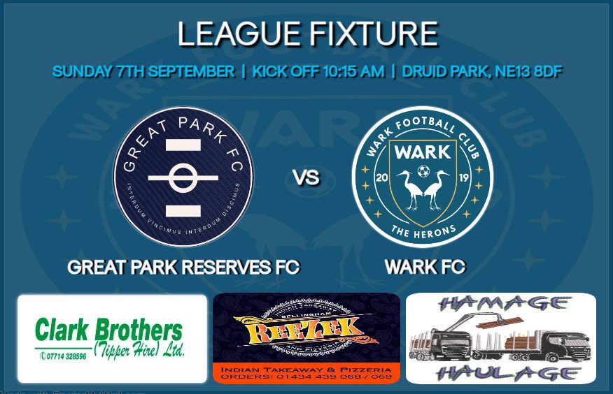 Away again this Sunday, as we travel to newcomers Great Park! 🔵⚪️