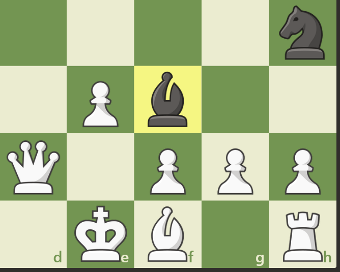 chesscom's tweet image. my opponent just hung his bishop... must be my lucky day 😌