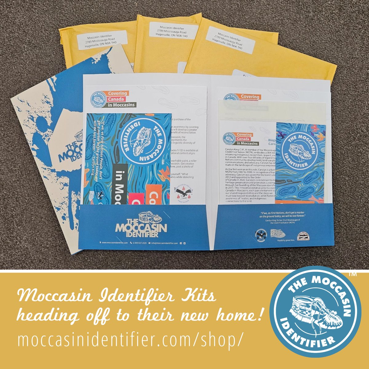 👣 More Moccasin Identifier Kits heading off to their new home!! 👣

👉 Order yours today and start leaving moccasin tracks for future generations!
moccasinidentifier.com/shop/

#MoccasinIdentifier #TruthAndReconciliation #IndigenousEducation