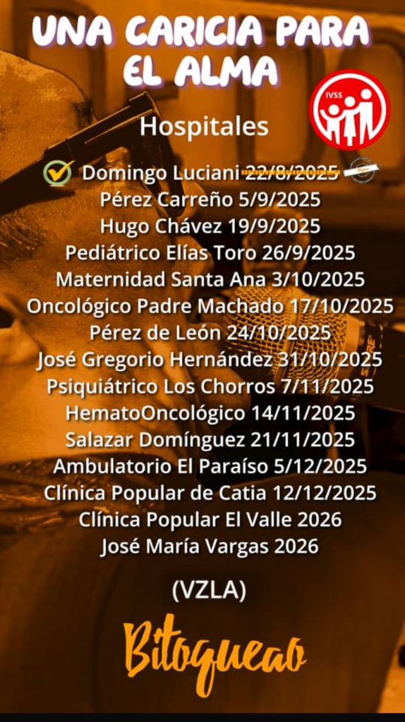 Así vamos con las fechas. Los esperamos…