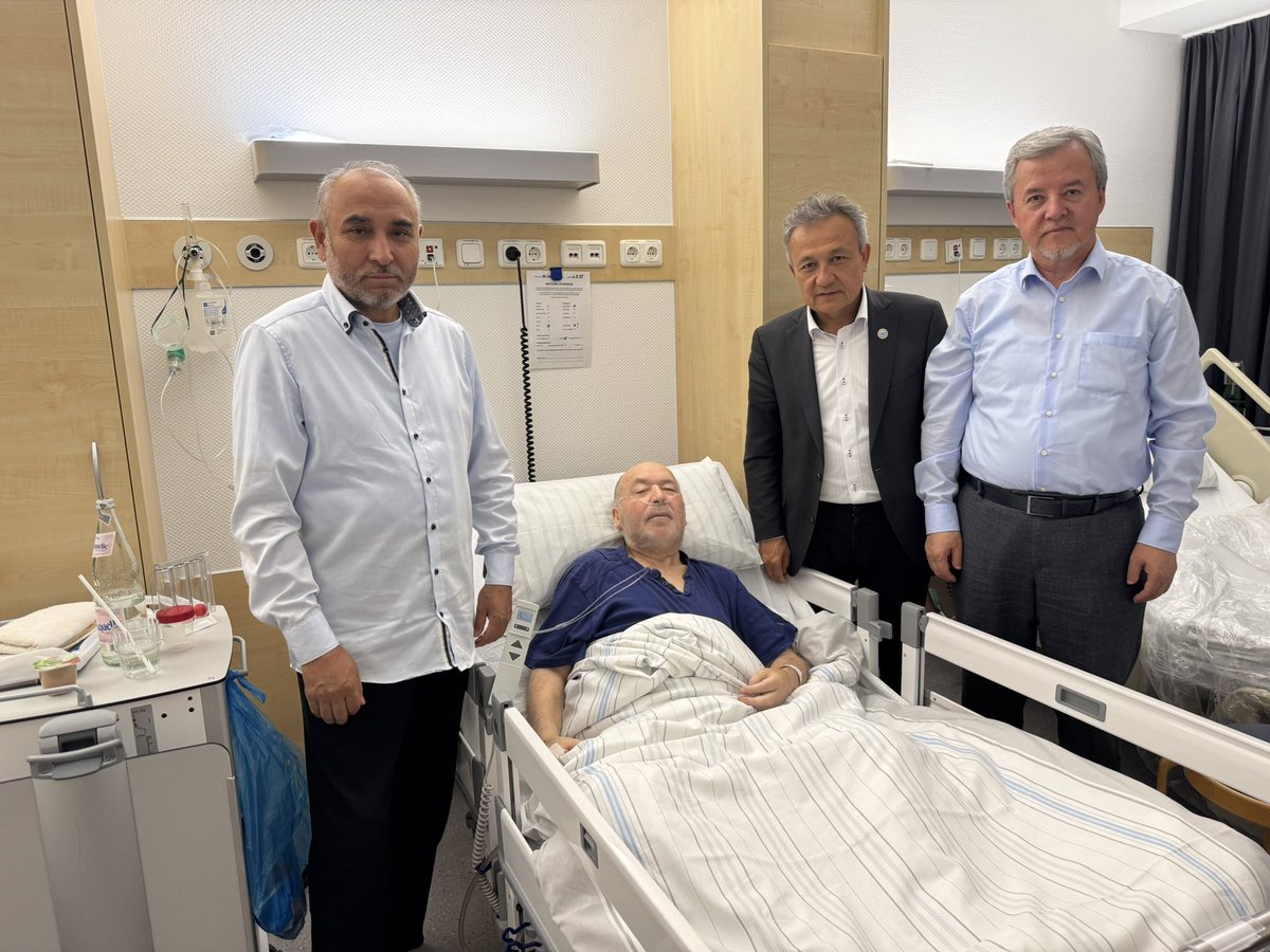 Our friend Abdujelil Qaraqash President of the East Turkistan Information Centre, was suddenly hospitalized. We visited him in Duisburg to convey our prayers &amp; best wishes.
Since founding ETIC in 1996, he has sacrificed much for our cause. May Allah grant him a speedy recovery.