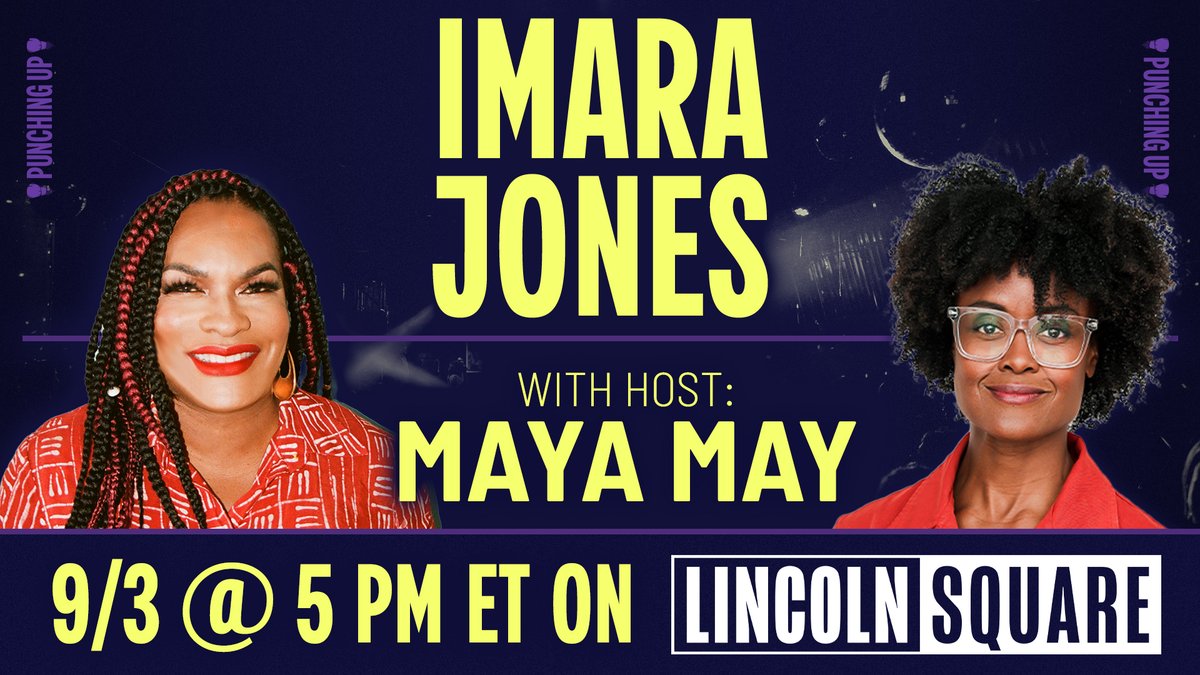 Lincoln Square (@lincolnsquarehq) on Twitter photo Join us tonight at 5pm ET for a new episode of Punching up with host <a href="/mayaonstage/">Maya May</a> and guest <a href="/imarajones/">Imara Jones</a> Jones, CEO of <a href="/translashmedia/">translashmedia</a>
.
open.substack.com/live-stream/56… Join us tonight at 5pm ET for a new episode of Punching up with host <a href="/mayaonstage/">Maya May</a> and guest <a href="/imarajones/">Imara Jones</a> Jones, CEO of <a href="/translashmedia/">translashmedia</a>
.
open.substack.com/live-stream/56…