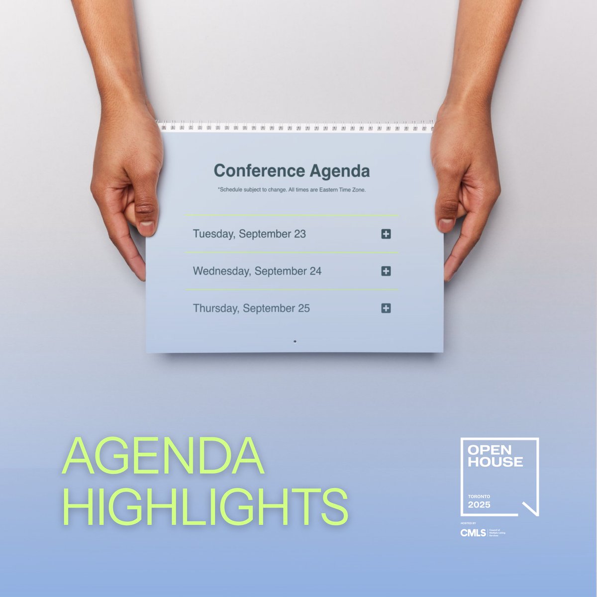 councilofmls's tweet photo. Plan your experience: Open House agenda is live!

🗓️ Check out sessions on tech, policy, DEI, and leadership.

🔗 https://t.co/C5qRdgVjj9

#MLSAgenda #CMLSOpenHouse https://t.co/EAXFqcmBCC