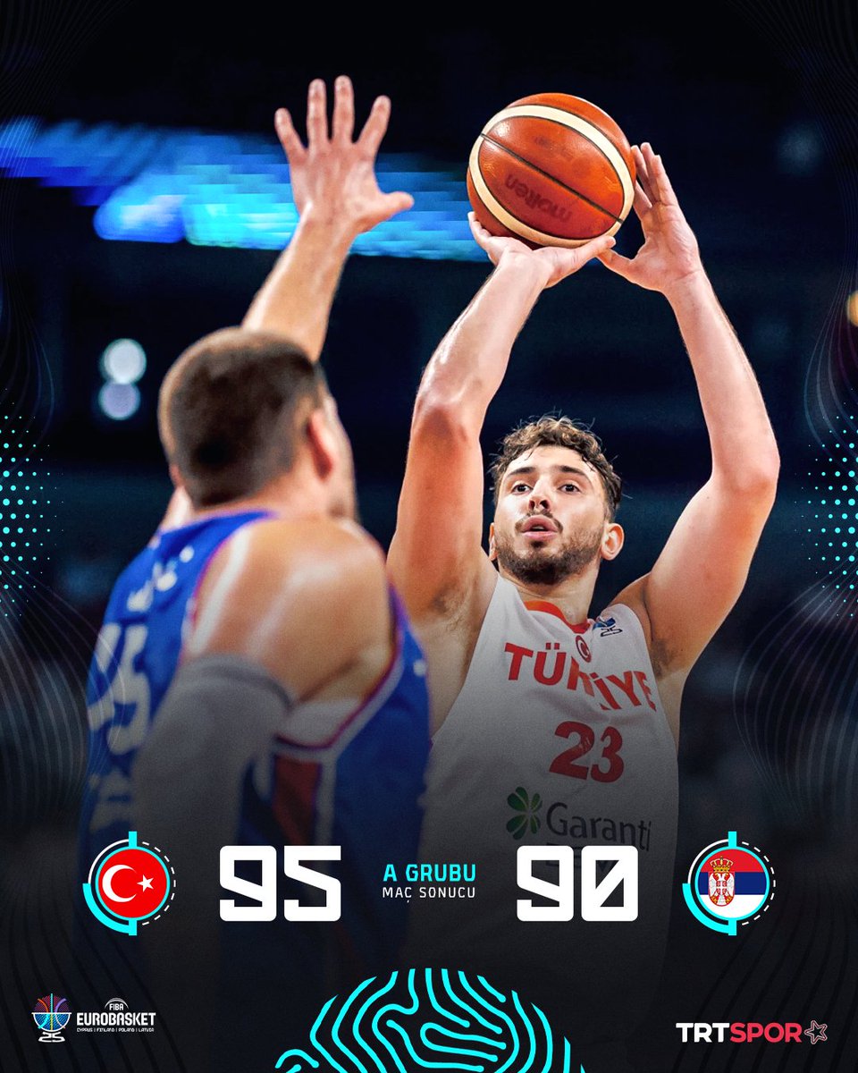 🇹🇷 TARİHİ ZAFER, MİLLİ TAKIM LİDER! 🇹🇷

🏀 12 Dev Adam, EuroBasket 2025 A Grubu'nun liderlik maçında Sırbistan'ı 95-90 mağlup etti ve 5'te 5'le grup lideri oldu!

LİDER GİDİYORUZ LİDER!