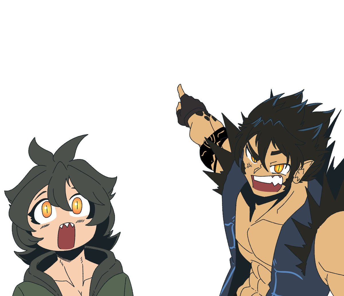 Meme template inspired by <a href="/slavMinilla2004/">Godzilla in Hell</a> comment and made with <a href="/GoBigG69420/">Marshy</a> line art with my color as usual. #Godzilla #kaijugirls