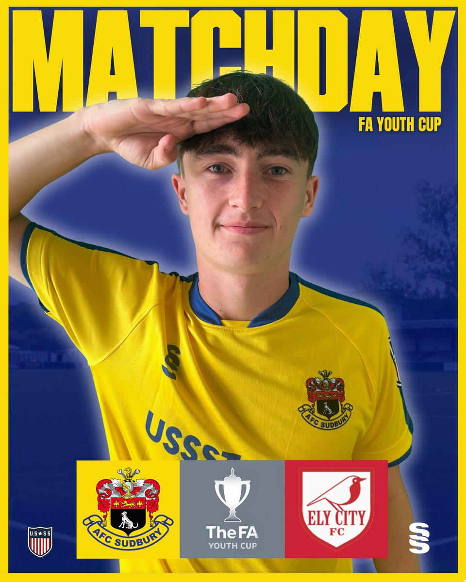 Tomorrow night! 

Its FA Youth Cup action at the Elite Travel Stadium as Ely City U18s are the visitors! Up the Suds! 💛💙

8pm Kick Off

<a href="/AFCSud_Academy/">AFC Sudbury Academy</a>