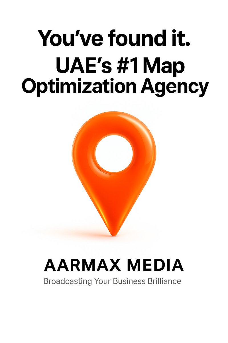 aarmaxmedia's tweet image. Invisible on Google Maps? You’re losing sales every day.

Aarmax Media = UAE’s #1 Map Optimization Agency
🔹 Rank #1 on Google Maps &amp;amp; Apple Maps
🔹 Get more calls, reviews &amp;amp; customers

📞 +971 561 400 112
🌐 aarmaxmedia.com

#MapOptimization #LocalSEO #GoogleMapsSEO