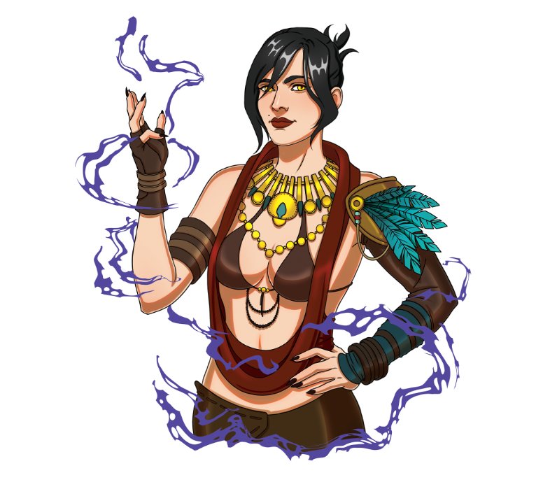 My new Morrigan design, you can grab keychains or stickers of this up on my etsy! #DragonAge