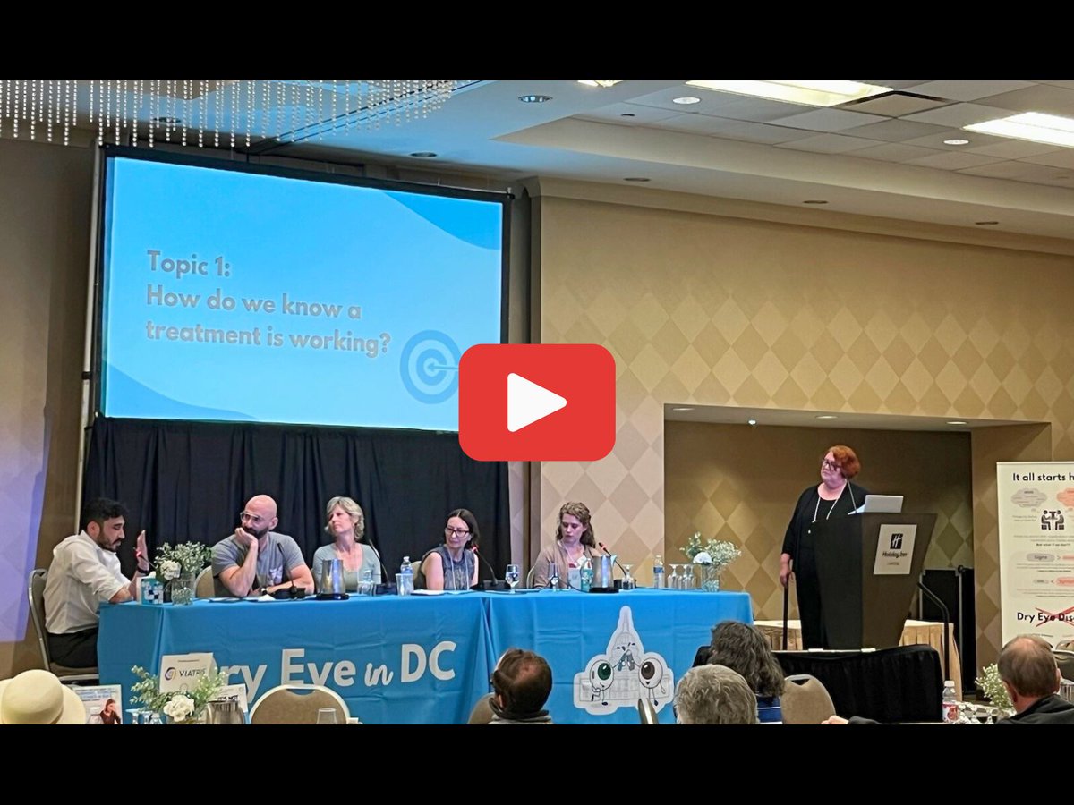Dry Eye in DC Symposium recordings: now live on YouTube!

Watch now at: buff.ly/e3XeqvA

Check out our YouTube playlist to hear patient stories, insights on diagnosis and treatment from doctors, and more valuable panel discussions. 

#dryeyeindc #dryeye #dryeyeadvocacy