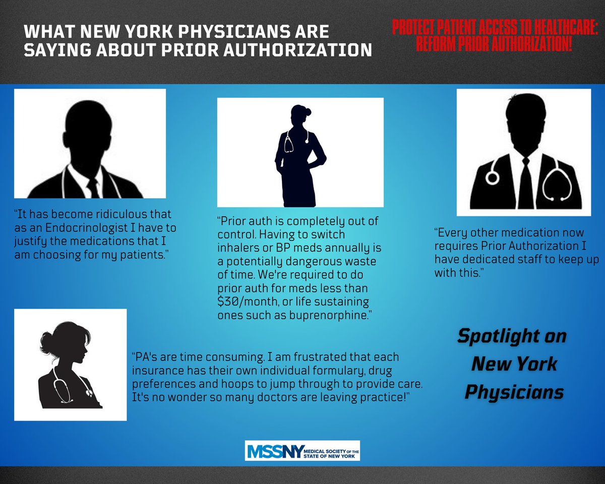 MedSocietyNYS's tweet image. #PriorAuthorization is one of the greatest hurdles to patients when accessing needed &amp;amp; often life-saving care. The NYS legislature must fix this in 2026! Act now! ow.ly/mYy650WQI0J #patientaccess #physicianadvocacy