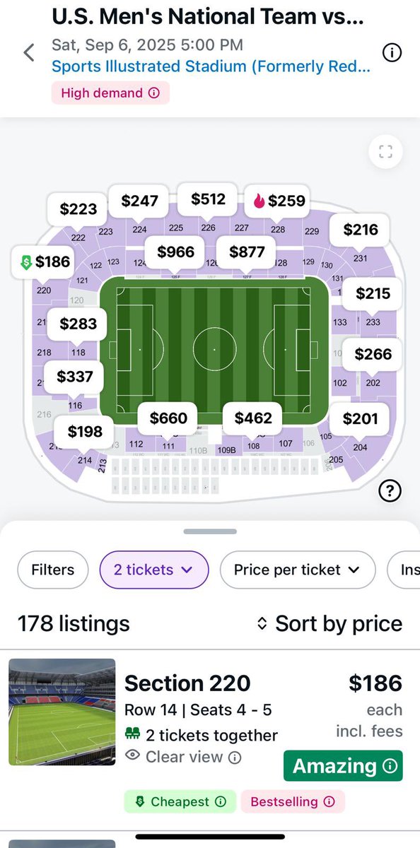 Sad I used to travel for these matches. I live 20 minutes away from this one and will not be attending. #USSF are delusional if they think #USMNT fans are shelling out $200+ Will be mostly Korean fans and empty seats.