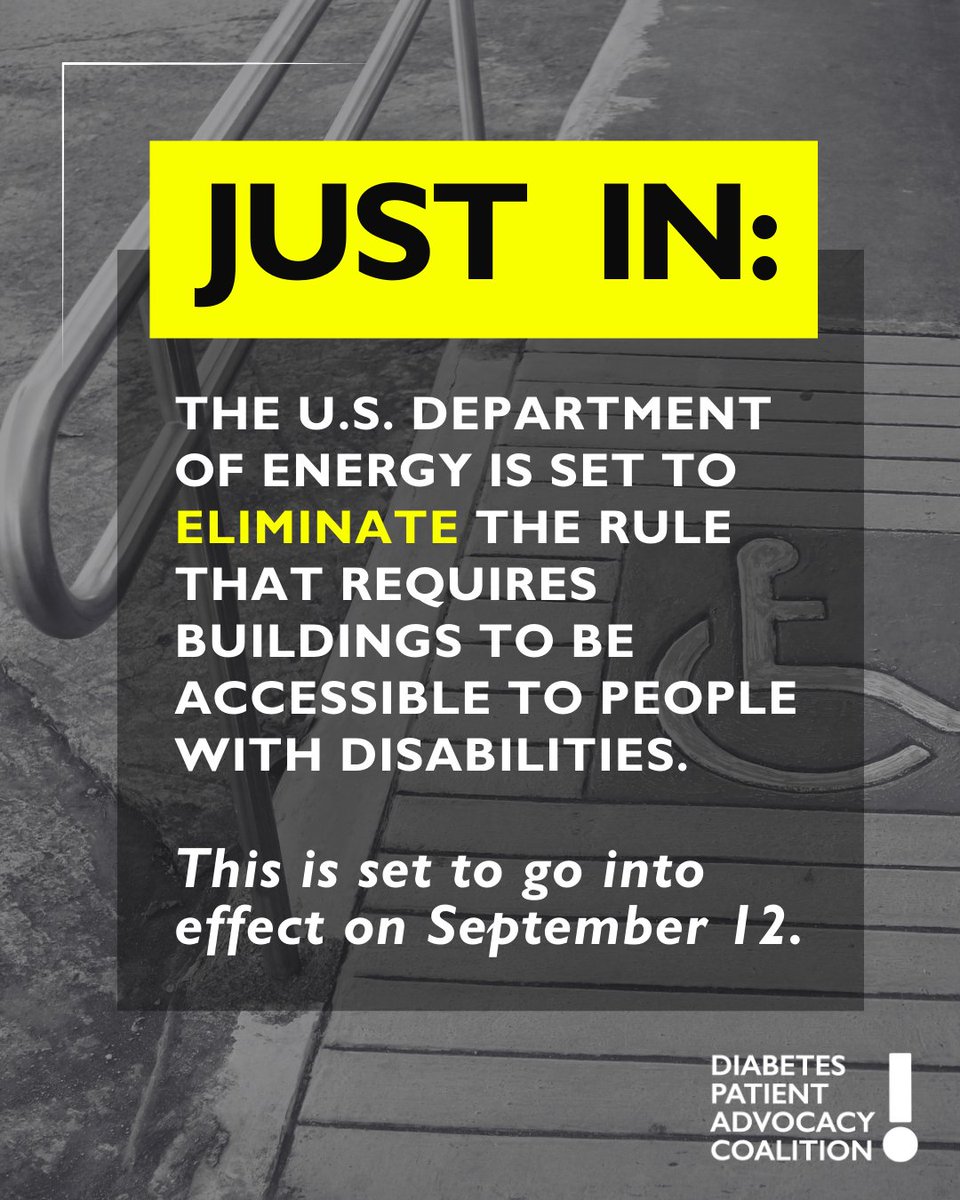 Don't let these rules go into effect without a fight.

BEFORE SEPTEMBER 12: Read more and submit our pre-written letter to your two Senators, Representative, and the DOE here.

…tespatientadvocacycoalition.quorum.us/campaign/13901…