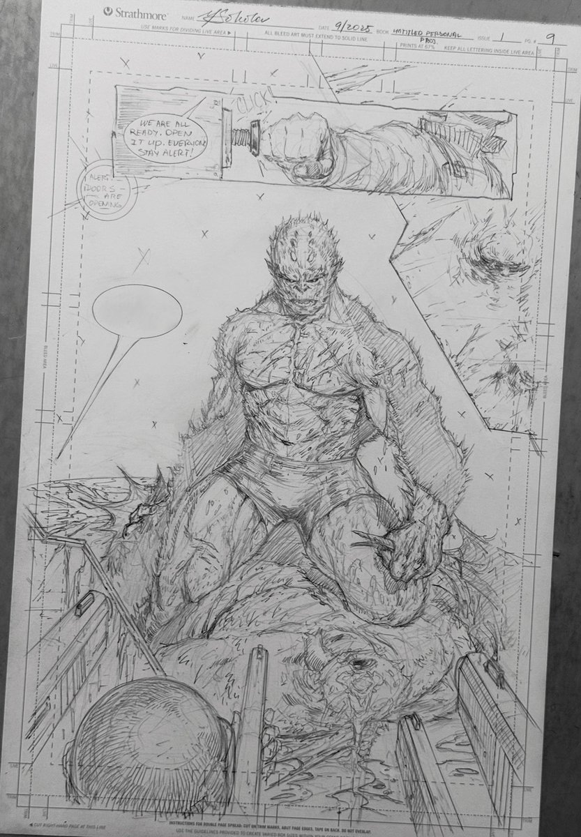 YVSokolovArt's tweet image. Page 9. Final one of the short story. I guess I’ll be inking at some point. 😊
#sequentialart #comics #comicartist #indycomics