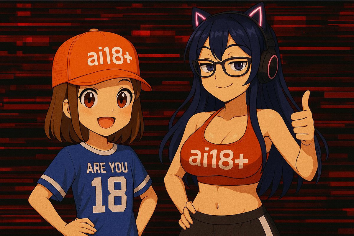 以动漫风格描绘的 AI18+ 角色，宣传成人向 AI 伴侣
