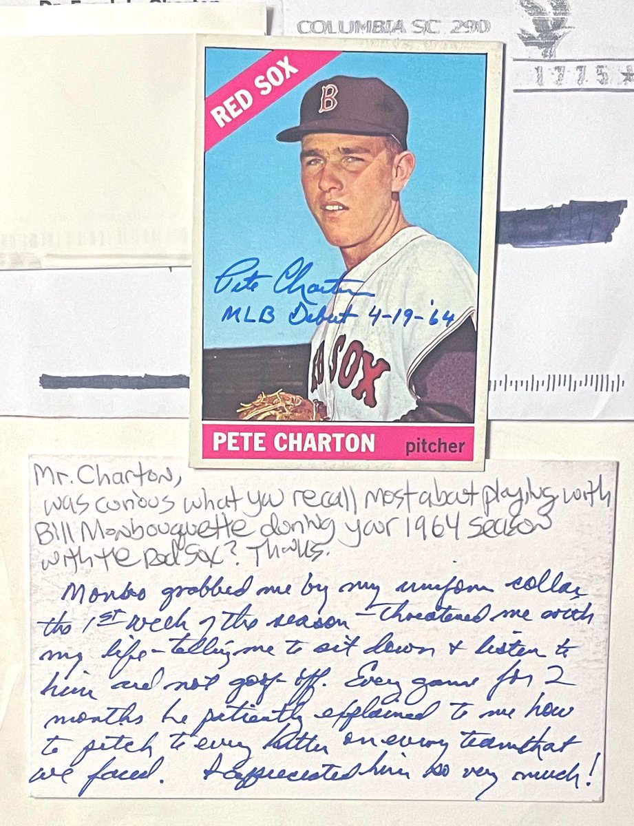 TTM Todd (@ttm_todd) on Twitter photo Thanks to ex <a href="/RedSox/">Red Sox</a> P
Pete Charton for signing in 16 days, answering ? about playing with Bill Monbouquette. All the best! <a href="/FlyinWV79/">Kurt Humbertson</a> <a href="/georgesands58/">george sands</a> <a href="/BillLaurie10/">Bill Laurie</a> <a href="/KenLynes/">KenLynes</a> <a href="/OhNoonan/">Danny Mason</a> <a href="/zmills40/">Zach Mills</a> <a href="/BravestarrCards/">Bravestarr Cards</a> <a href="/caliser786/">Ralph Calise</a> <a href="/HotHamWater28/">Dean Murphy</a> <a href="/pintandrew/">Andrew</a> <a href="/HeyMattPatt/">HeyMattPatt</a> <a href="/RedRoss1977/">TTMRoss</a> Thanks to ex <a href="/RedSox/">Red Sox</a> P
Pete Charton for signing in 16 days, answering ? about playing with Bill Monbouquette. All the best! <a href="/FlyinWV79/">Kurt Humbertson</a> <a href="/georgesands58/">george sands</a> <a href="/BillLaurie10/">Bill Laurie</a> <a href="/KenLynes/">KenLynes</a> <a href="/OhNoonan/">Danny Mason</a> <a href="/zmills40/">Zach Mills</a> <a href="/BravestarrCards/">Bravestarr Cards</a> <a href="/caliser786/">Ralph Calise</a> <a href="/HotHamWater28/">Dean Murphy</a> <a href="/pintandrew/">Andrew</a> <a href="/HeyMattPatt/">HeyMattPatt</a> <a href="/RedRoss1977/">TTMRoss</a>