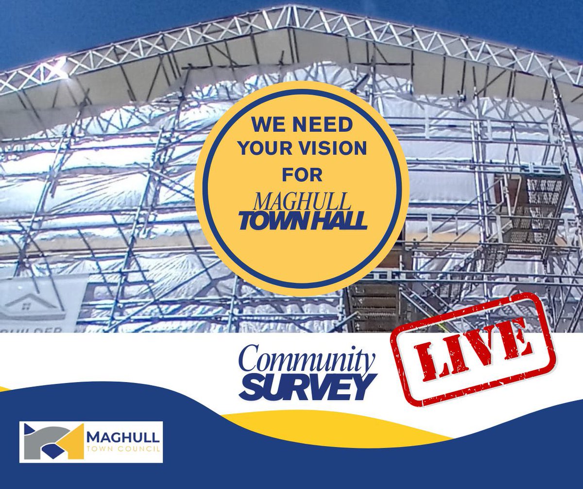 Maghull Town Council <a href="/MaghullTownHall/">Maghull Town Council</a> are keen to receive feedback &amp; ideas regarding the rebuild of Maghull Town Hall. As such decisions will impact future generations, it’s important our young people’s voices are received: surveymonkey.com/r/DRV8HHD