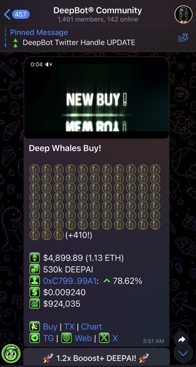 hearts4marky's tweet image. While others chase hype, $DEEPAI builds. AI + meme + utility = the perfect recipe for the next breakout 💎
Always ready for the next move
#DeepBot #x1000gem #DeepBotPRO