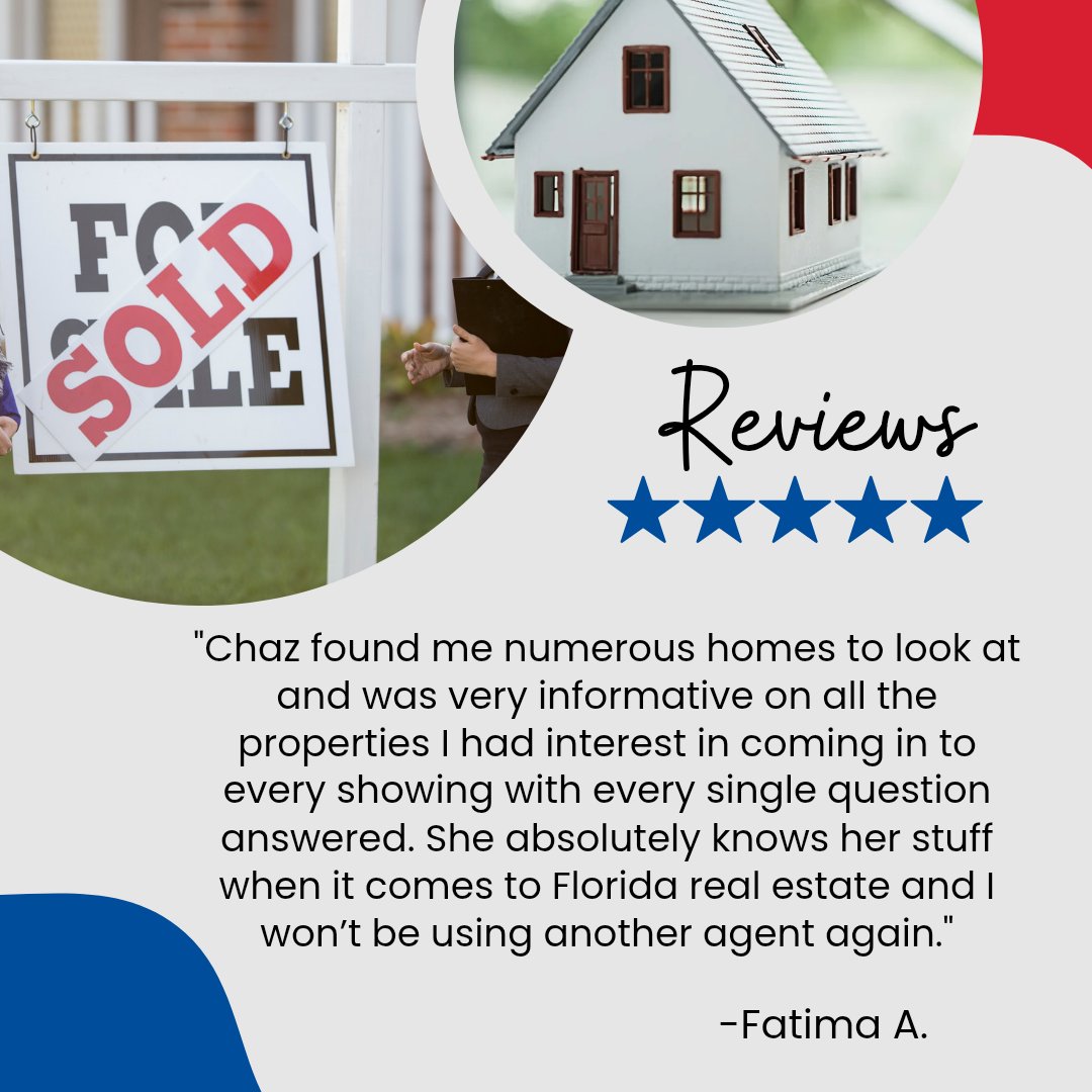 ChazB_Realtor's tweet photo. My latest review from another happy client 🤗 When you're ready to begin your home search, visit https://t.co/T0eSKIMAoN

#Florida #review #fivestarbusiness #portcharlotte #southwestflorida #happyclients https://t.co/d3IzcHZK6B