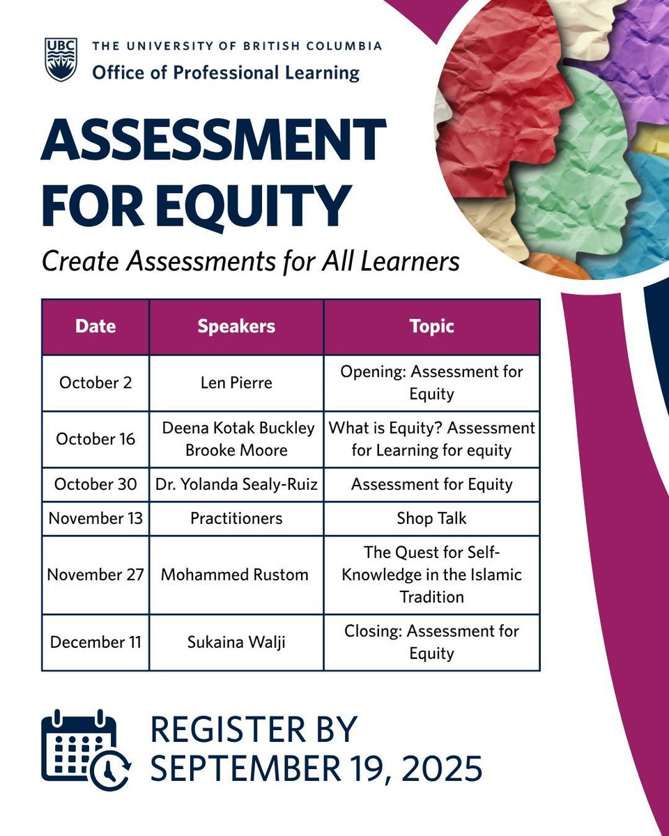 Gain insights from guest speakers as they examine Western assessment practices through various cultural lenses. Using these discussions as a basis, we will uncover the best practices for creating assessments that value every unique learner. 

Register by September 19:
