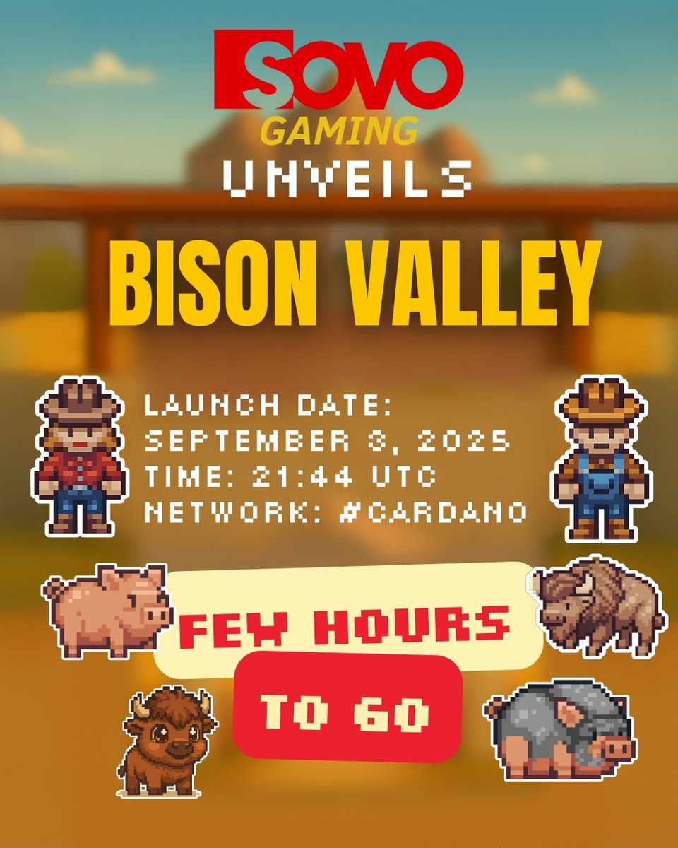 BisonValleyGame's tweet image. The gates to Bison Valley are OPENING!
Play directly on Telegram or Web. Grab some $CHARLES and get ready to #FeedTheBison 🦬