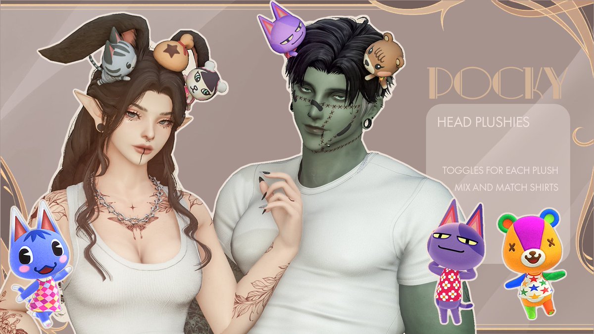 It's up!! Grab your favourite little island friends on XMA❤️

Also big love to <a href="/Tsch__Vx/">Tsch</a> for putting the bebis onto males so everyone can enjoy them :3

If you take piccies with them pls add #PockyMods so I can seee🥰

Link in Bio and commi!