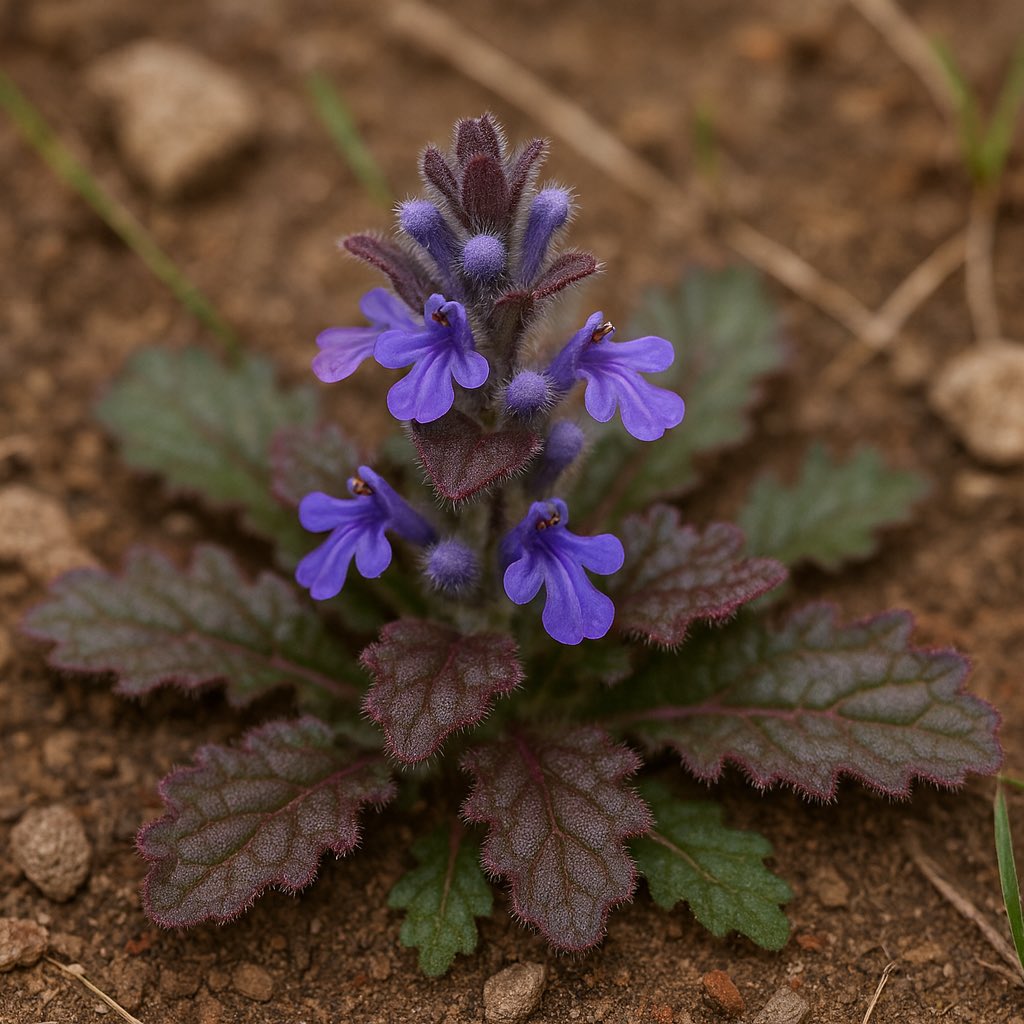 ＼“医者いらず”とも呼ばれる草🌿✨／

イシャイラズ（キランソウ・シソ科）は、昔から切り傷や腹痛に使われてきた民間薬草。

乾燥させて煎じれば整腸や解熱に。
焼いて油と混ぜて患部に塗るなど、万能薬として親しまれてきました。

空き地や畑でもよく見かける“身近な薬草”です🌱

より詳しくは… ⤵️