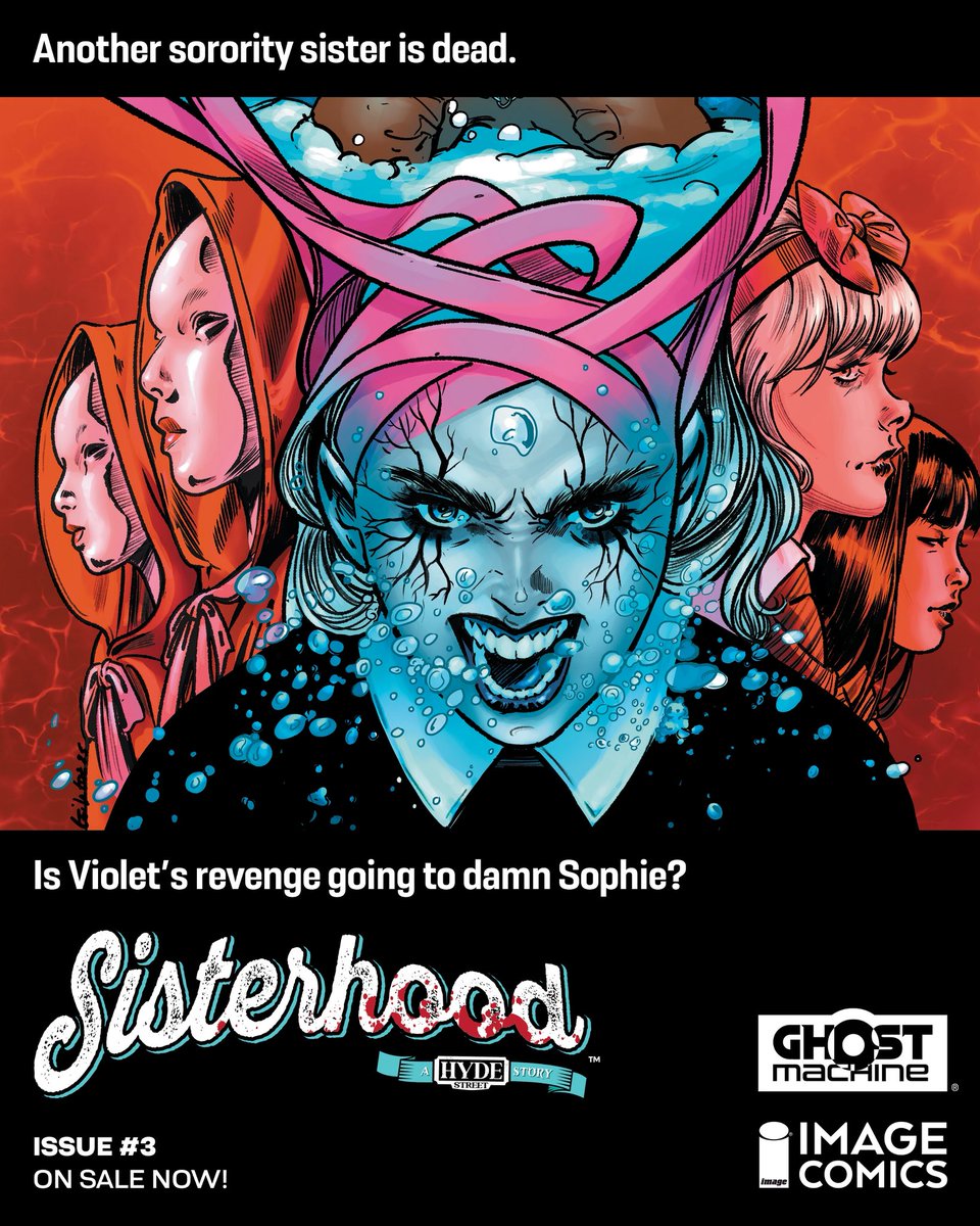Ghost Machine (@ghostmachinepro) on Twitter photo Don’t miss the new issue of SISTERHOOD: A HYDE STREET STORY! On sale today anywhere you buy <a href="/ImageComics/">Image Comics</a> Don’t miss the new issue of SISTERHOOD: A HYDE STREET STORY! On sale today anywhere you buy <a href="/ImageComics/">Image Comics</a>