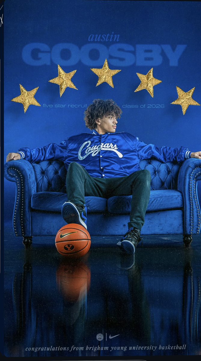 BYU staff will conduct an in-home visit with 5-Star guard Austin Goosby tonight, source tells me. The recruiting period opened up today to do in-person visits and Austin is a priority for BYU.