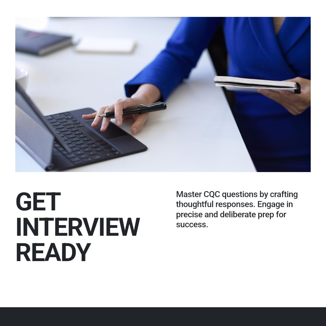 HomeCareReg2023's tweet image. Unpacking the secrets to acing those challenging interview questions can feel like decoding a mystery. Yet, when it comes to CQC interviews, strategic preparation is key to boosting your confidence and performance. #ProfessionalGrowth #InterviewSuccess #CQCInterviews