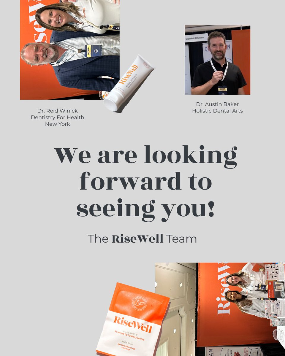 RiseWellCo's tweet photo. RiseWell is headed to the IAOMT Conference in Greenville, SC from September 5–8! 🦷🌿 Visit us at Booth #27 to learn about our science-backed, naturally effective oral care solutions and connect with our team. ✨ https://t.co/zyStPY5uqQ