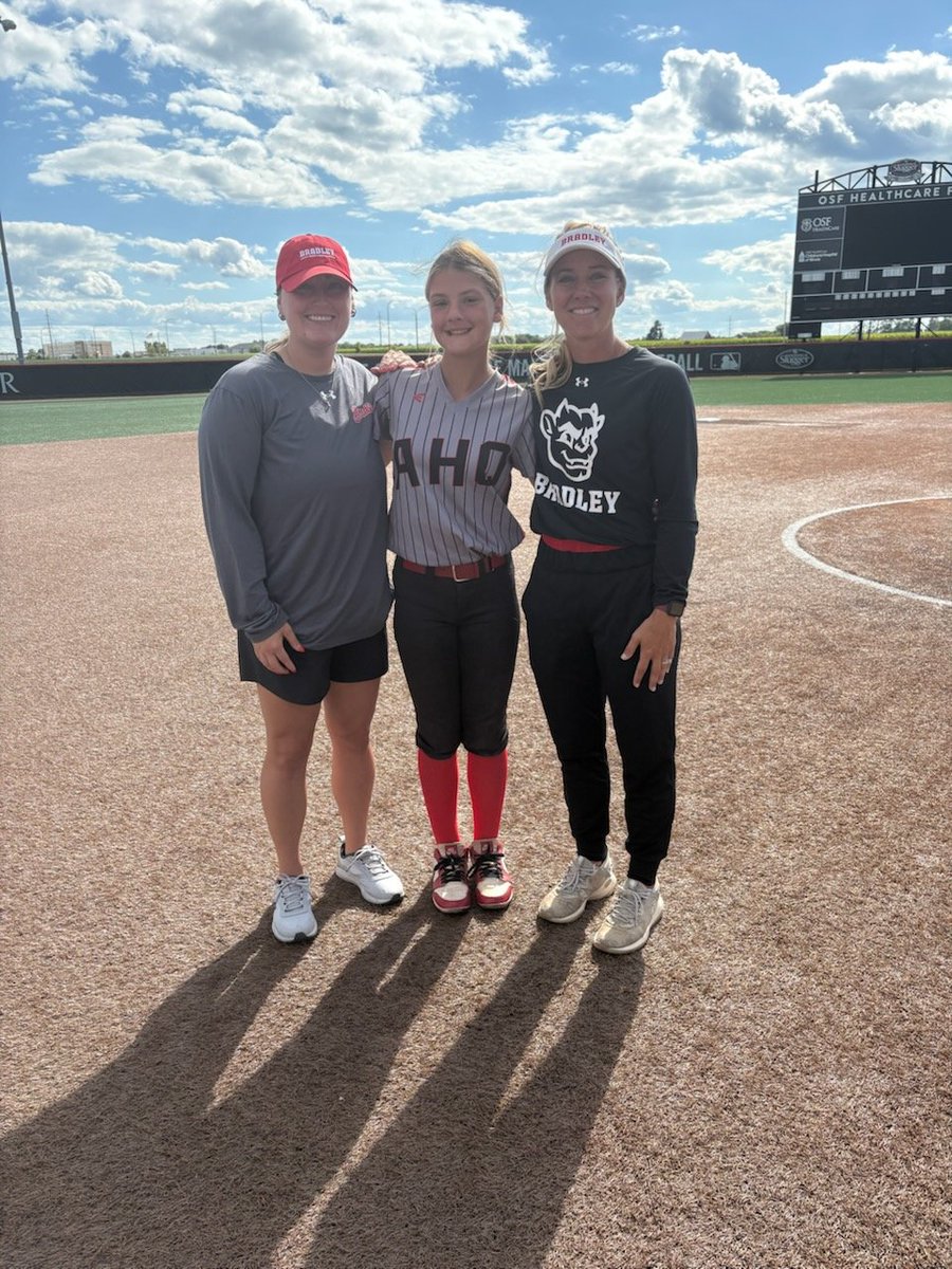 Thank you <a href="/BradleySoftball/">Bradley Softball</a> &amp; <a href="/CoachSWillis22/">Sarah Willis</a> for a fantastic prospect camp this past month.  Highlights of the day ....posting a 2.82 home-to-first 😮‍💨
 AND being amongst talented athletes who are just a few years ahead of me in this journey.
<a href="/DirectRecruits/">Direct Recruits</a> <a href="/ExtraInningSB/">EXTRA INNING SOFTBALL</a>