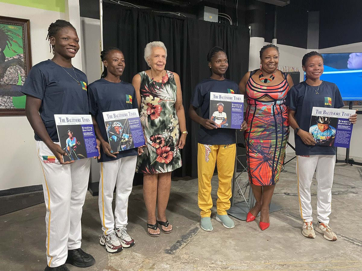 Africa Rising Cycling (@cyclingafrica) on Twitter photo Team #Benin recognized at the Creatively Black Baltimore with the <a href="/Baltimore_Times/">The Baltimore Times</a> front cover from the recent edition!
The welcome by the <a href="/CityofBaltimore/">Baltimore, Maryland</a> has been off the charts 🙏🏾🇧🇯
#AfricaRising #thesewomenrace Team #Benin recognized at the Creatively Black Baltimore with the <a href="/Baltimore_Times/">The Baltimore Times</a> front cover from the recent edition!
The welcome by the <a href="/CityofBaltimore/">Baltimore, Maryland</a> has been off the charts 🙏🏾🇧🇯
#AfricaRising #thesewomenrace