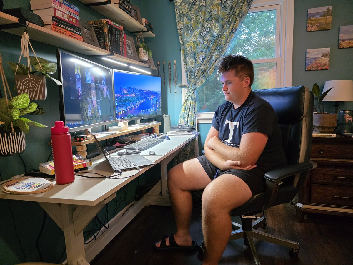 Had a zoom call with Coach Jobson and my fellow team captains with <a href="/CWRochester/">CW Rochester</a>. Our game Friday is the game of the week!! #TitanTough