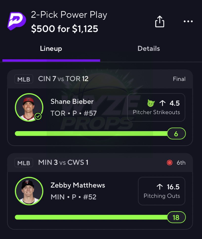 WyzeBets™ (@wyzebets) on Twitter photo CASH ANOTHER ✅😱 $$$ FOR A RANDOM FOLLOWER WHO LIKES/RT’s THIS TWEET 💰💚
 $1,125 🏆 ✅
Not a great day today, let’s be better tmrw boys. 🫡 
#PrizePicks | #DFS | #MLB CASH ANOTHER ✅😱 $$$ FOR A RANDOM FOLLOWER WHO LIKES/RT’s THIS TWEET 💰💚
 $1,125 🏆 ✅
Not a great day today, let’s be better tmrw boys. 🫡 
#PrizePicks | #DFS | #MLB