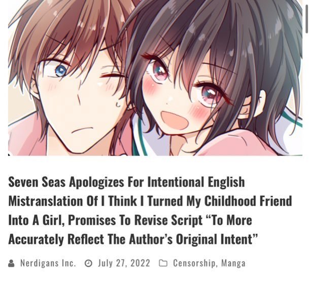 Don't let people gaslight you into thinking mistranslations from localizers are unintentional