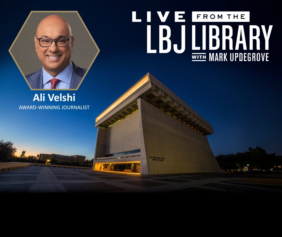 LBJ Foundation (@lbjfoundation) on Twitter photo From #India to #Canada to your screen—journalist <a href="/AliVelshi/">Ali Velshi</a> joins Live from the LBJ Library to talk about his family’s inspiring journey, their connection to #Gandhi, and why protecting democracy matters now more than ever.
Watch on <a href="/austinpbs/">Austin PBS</a> this evening at 7:30 PM (CT)! From #India to #Canada to your screen—journalist <a href="/AliVelshi/">Ali Velshi</a> joins Live from the LBJ Library to talk about his family’s inspiring journey, their connection to #Gandhi, and why protecting democracy matters now more than ever.
Watch on <a href="/austinpbs/">Austin PBS</a> this evening at 7:30 PM (CT)!