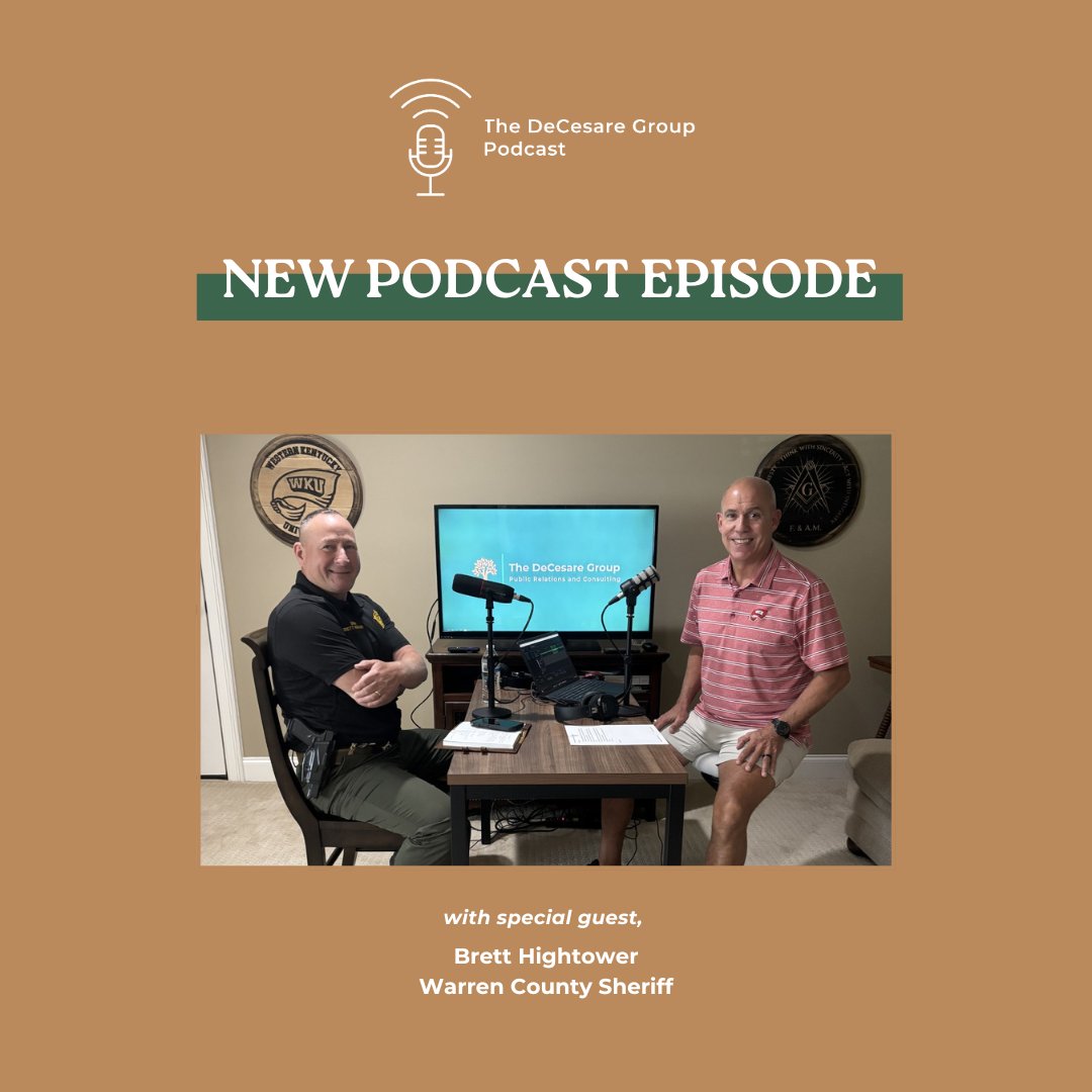 🎙 This week on The DeCesare Group Podcast, join Jim DeCesare, for his conversation with Warren County Sheriff Brett Hightower. 

Sheriff Hightower gives some great insight into the position he's held for the past seven years and his commitment to keeping the community safe!

He