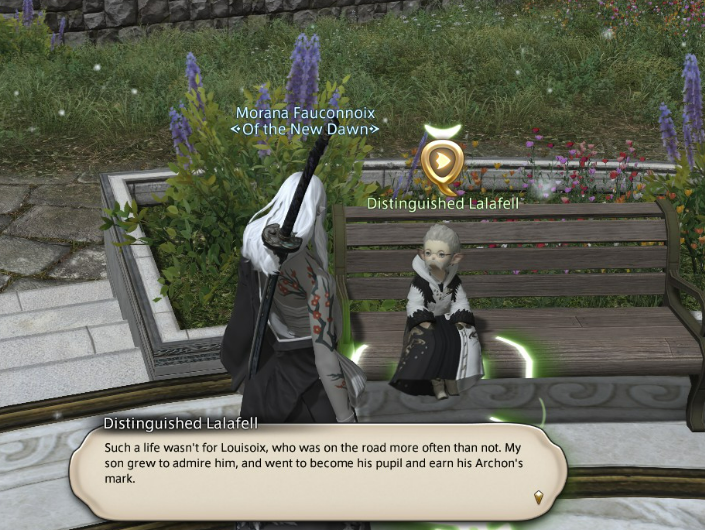 SongbirdN7's tweet photo. DID I JUST RANDOMLY COME ACROSS PAPALYMO'S FATHER I THOUGHT I WAS JUST DOORDASHING A SANDWICH IM SOBBING #Endwalker #FFXIV https://t.co/L01hYDORyp