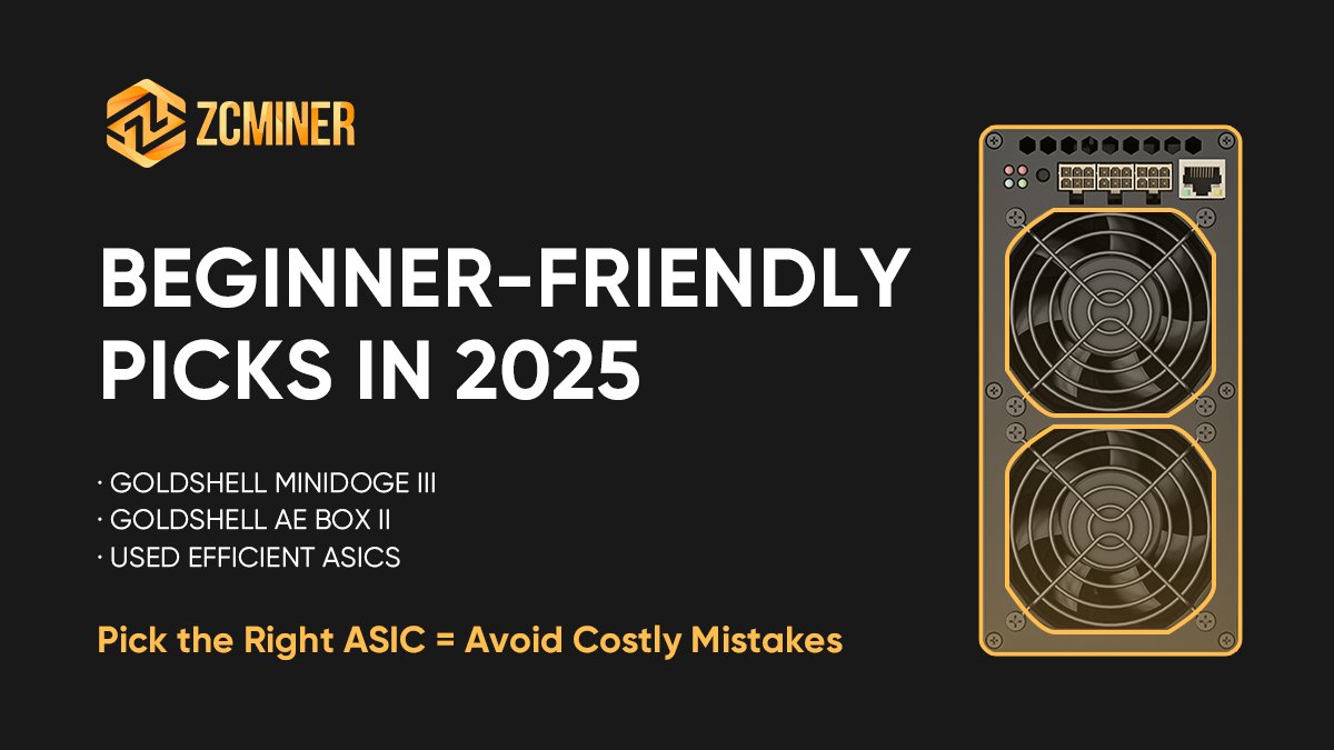 zc_miner's tweet image. Choosing Your First Miner
The first big decision = your ASIC.
✅ Hashrate = speed
✅ Power use = electricity cost
✅ Price = fits your budget
#BitcoinMining #ASICMiner #CryptoMining