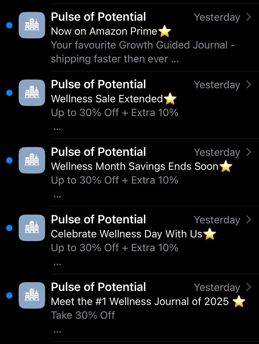 8 mailboxes but the only emails I got over a 71 minute period were from these mad fuckers

Wind it in