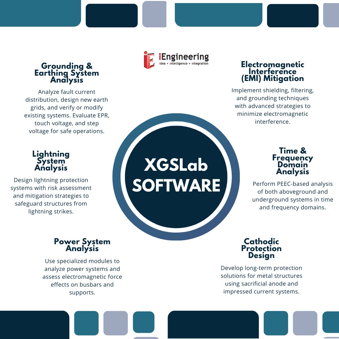 iEngAust's tweet image. ⚡ XGSLab Software: Advanced electromagnetic simulation &amp;amp; analysis.
From grounding &amp;amp; lightning protection to EMI mitigation &amp;amp; cathodic protection—ensure safer, reliable systems.
👉 Learn more: ieng.tech/xgslab-earthin…
📩 enquiries@iengaust.com.au
#powersystemanalysis