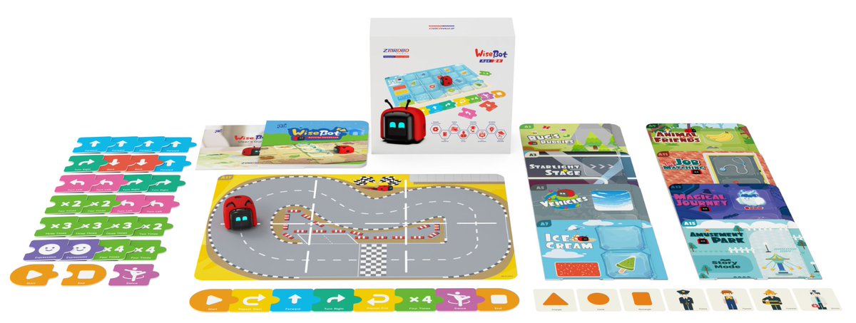 zmrobot's tweet image. ZMROBO-WiseBot
Kids Aged 3 to 6
Adventure Maps Integrate with STEAM Contents,great beginning of Stem.
Link: zmrobo.net/products/130
More STEM education for children, text ZMROBO!
#ZMROBO #STEAM #Coding #children #Education