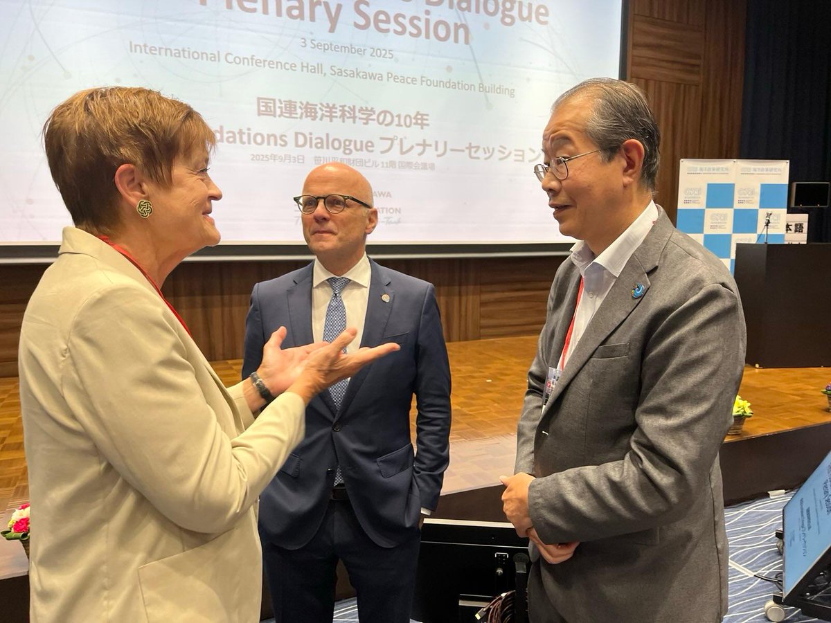 NorwayinJapan's tweet image. 🌊「健全な海洋なくして人類の未来はない」
国連主導 #OceanDecade の折り返し地点にあたる今年、 @SPF_PR 海洋政策研究所およびユネスコ政府間海洋学委員会の主催により国際会議が開催中。🇳🇴のV.ヘルゲセン・ユネスコ政府間海洋学委員会事務局長やイグルム大使も登壇し、戦略的で協働的な取組を議論🌊