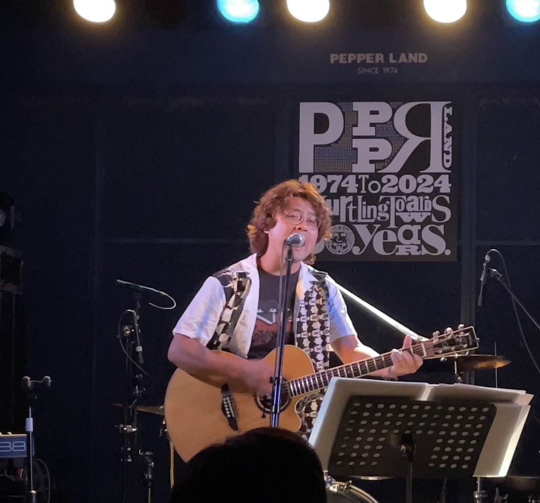 ryosukemiho's tweet image. 2025.9.3
岡山市［PEPPER LAND］
渋谷でご縁を頂いた
EastBellのGergeさんの昨年に引き続いての企画第二弾！
出演は昨年のメンバーが欠けずに揃い、
満席に近いお客様にご来場いただき、
ありがとうございます！
また、次回もこのメンバーで！
#みほりょうすけ #ハルイチ #ファズモトヒロユキ #gerge