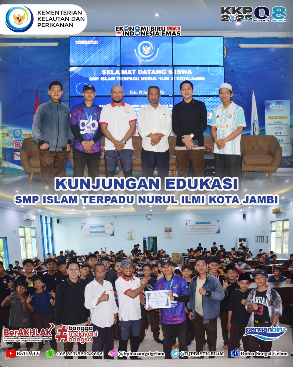 DJPB_SEIGELAM's tweet photo. Gak cuma itu, mereka juga dapat materi keren di aula BPBAT SG biar makin paham tentang dunia perikanan budidaya 📚

Seru banget ya belajar sambil jalan-jalan edukatif begini.

*****
Layanan konsultasi dan informasi 082182229696

#kkpgoid #bpbatsungaigelam https://t.co/fctPkvSSb8