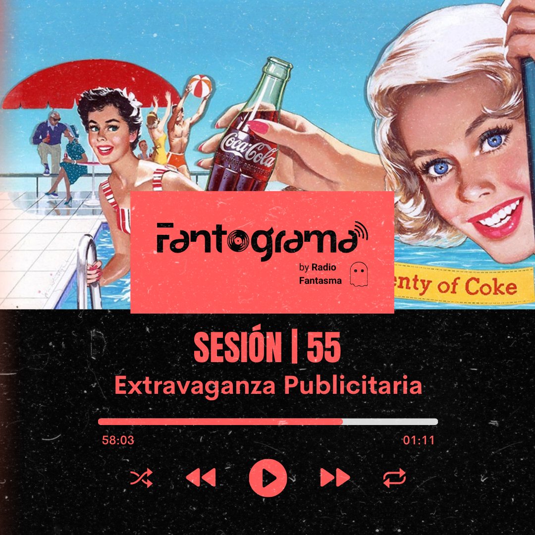 En un rato en Fantograma recordaremos grandes anuncios y campañas publicitarias y obvio, escucharemos buena música...

9:30 pm acá: radio-fantasma-mx.mixlr.com/events/4508635
