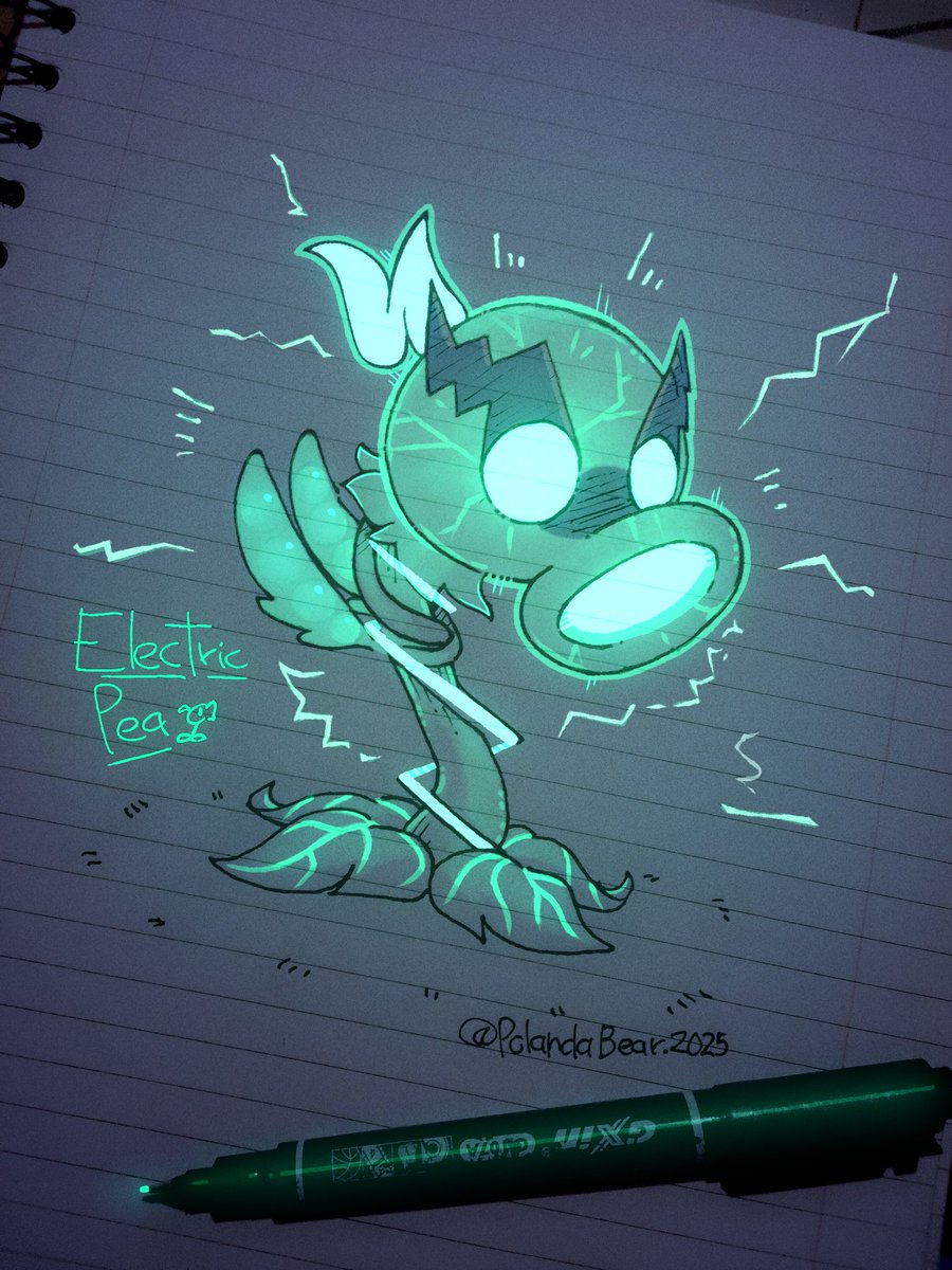 Soy un oso polanda!✨ (@polandabear) on Twitter photo Hice también un lanzaguizantes eléctrico⚡️⚡️⚡️ Hice también un lanzaguizantes eléctrico⚡️⚡️⚡️