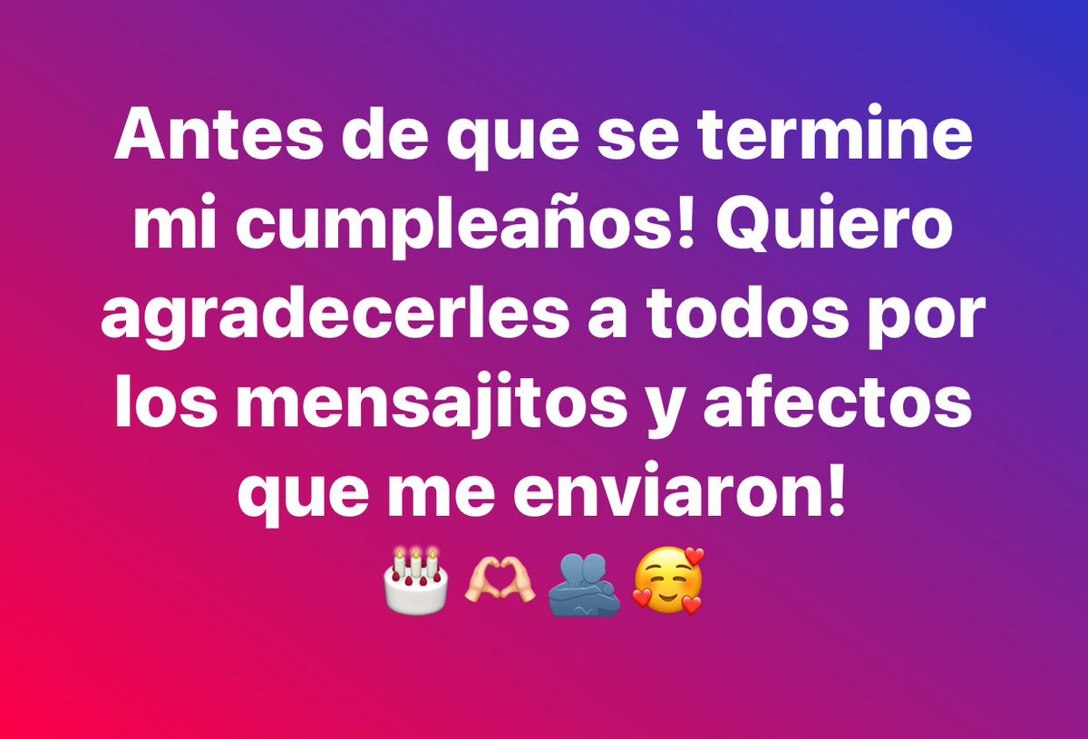 Muchas gracias! 🎂🫶🏻🫂