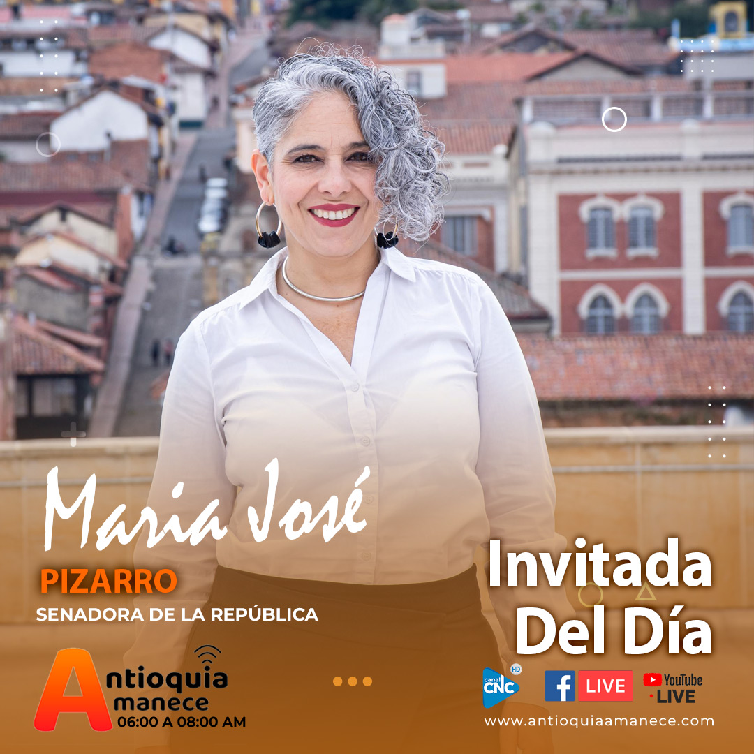 antamanece's tweet image. 📢 Mañana en #AntioquiaAmanece con #EstiloPropio

Nuestra invitada será María José Pizarro, Senadora y precandidata presidencial por el #PactoHistórico.

🗣️ Temas de conversación:
✔️ Su candidatura presidencial
✔️ Personería jurídica del partido Progresistas
✔️ Reforma tributaria