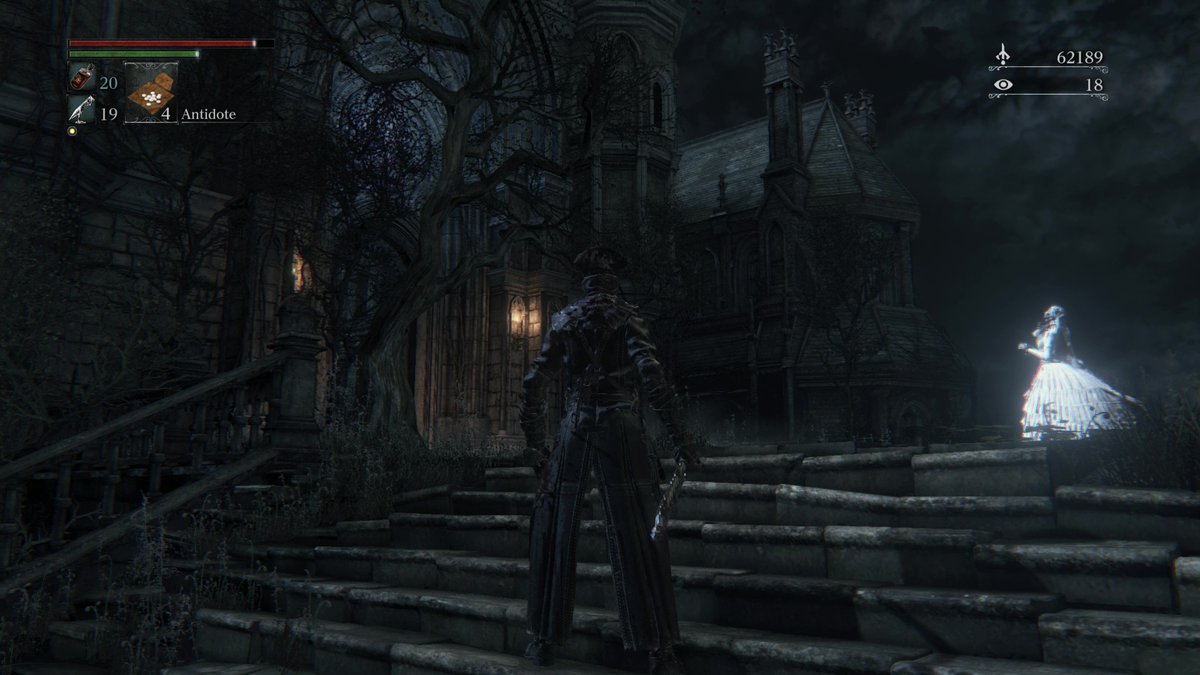 Nearing the end of Bloodborne and BOY Mergo's Wet Nurse has to be one of my favorite FromSoft bosses now.

The buildup of the baby crying, the sobbing ghost maiden, the haunting design, and the trickery in the fight? A symphony of flavor and style. 10/10 for me.